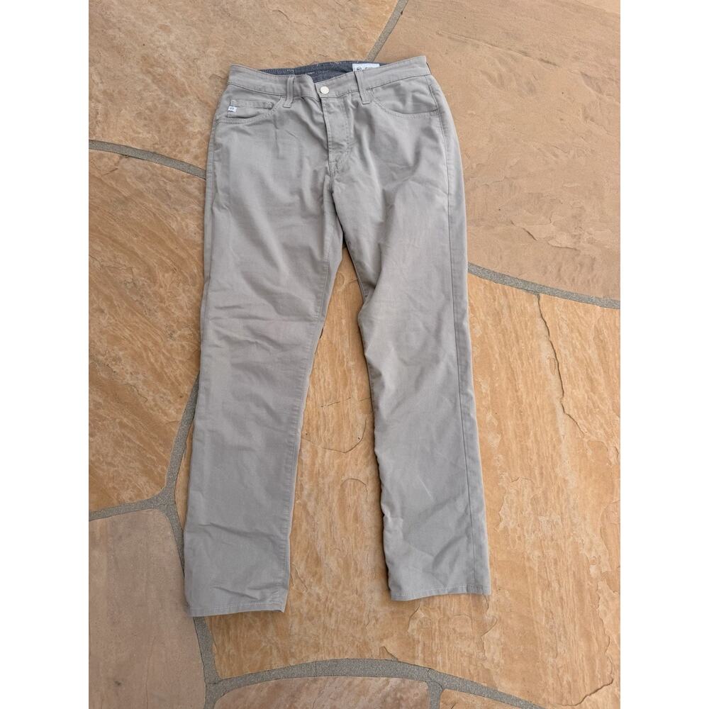 AG Adriano Goldschmied Jeans Mens 32x32 Beige Everett Slim Straight Stretch CC